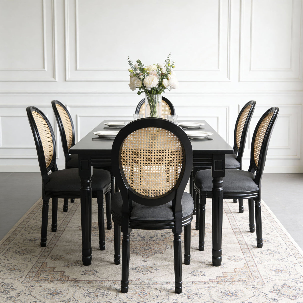 French Country Dining Chairs With Round Back (Set of 2)