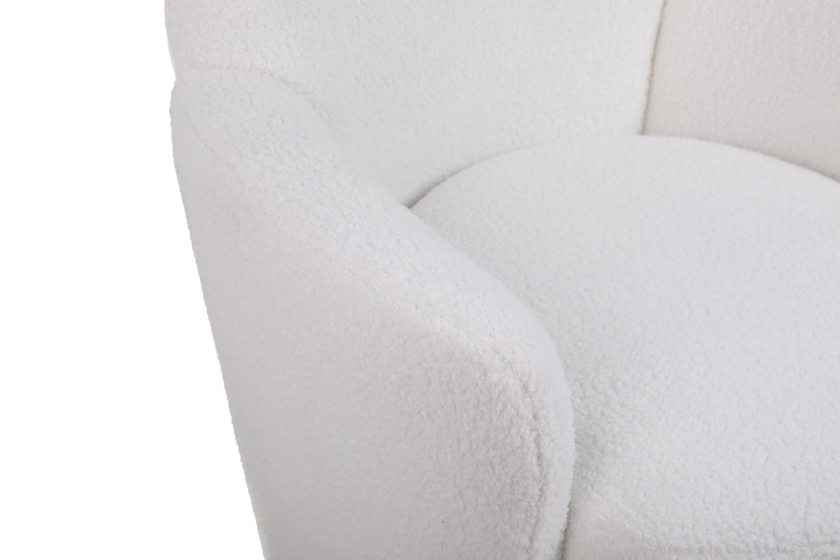 Teddy Swivel Barrel Chair, Swivel Accent Chairs Armchair For Living Room