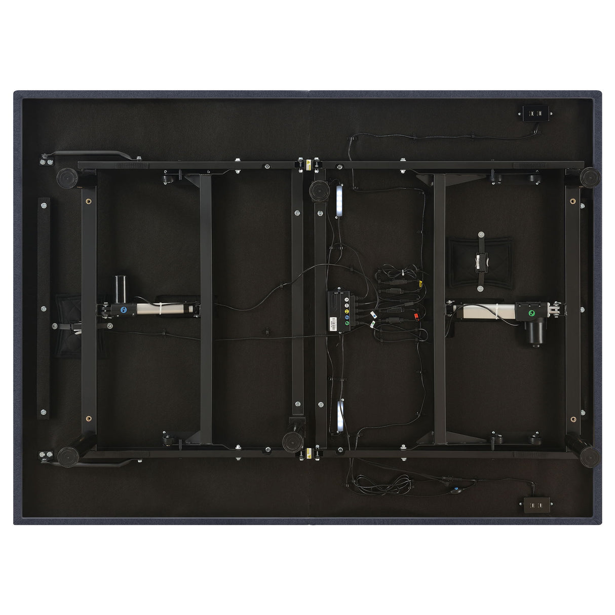 Kelven - Adjustable Bed Base With Wireless Remote And Dual Massage Motors