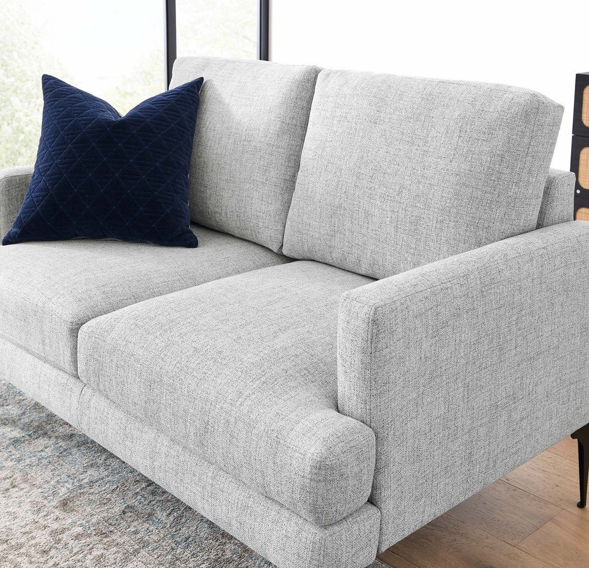 54 - Inch Evermore Upholstered Fabric Loveseat - Loveseats available at Alpine Outlets in Denver