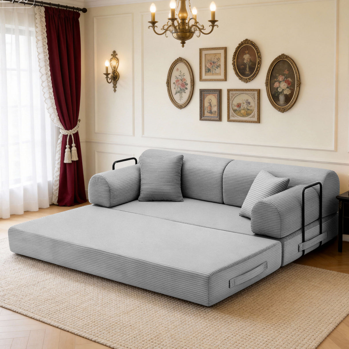 Convertible Sleeper Sofa Bed For Living Room