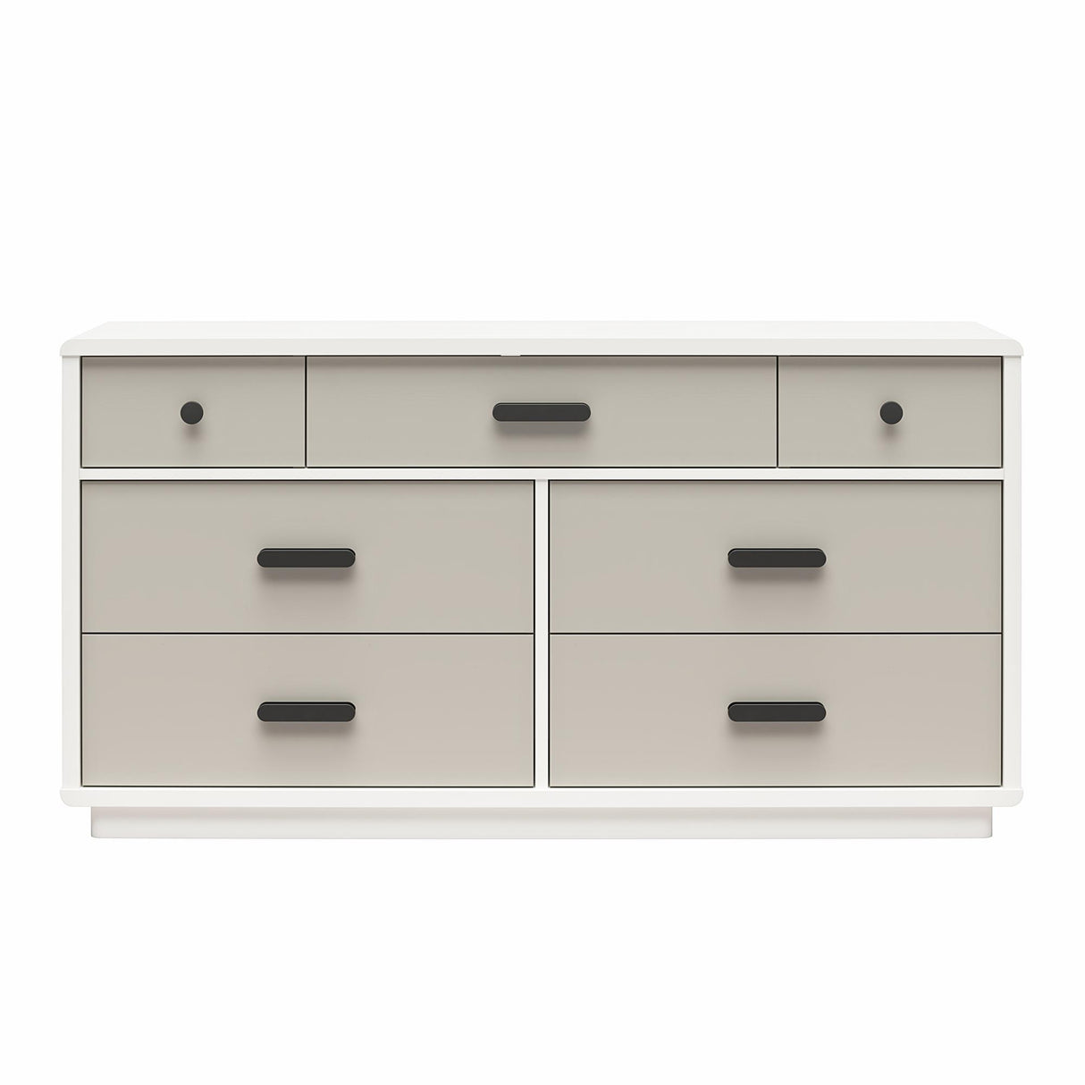 Valencia - 7 Drawer Wide Dresser - Taupe