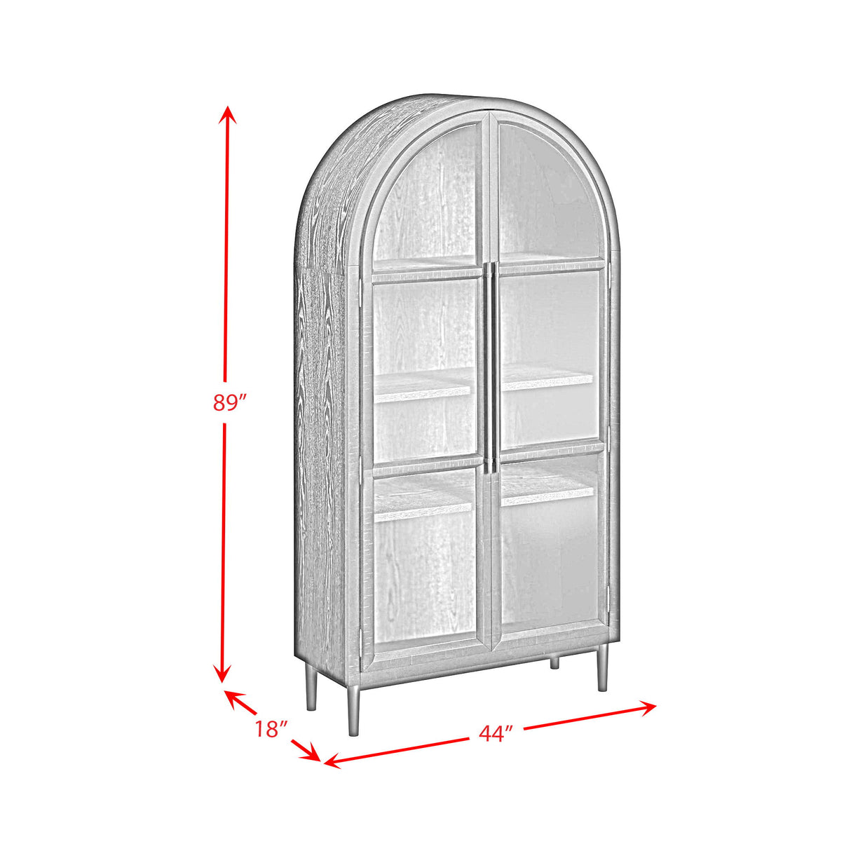 Santiago - Bookcase - Espresso Black