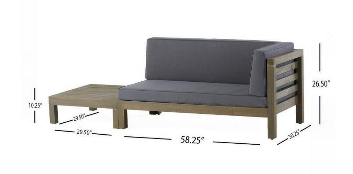 Oana - Corner Bench And Coffee Table