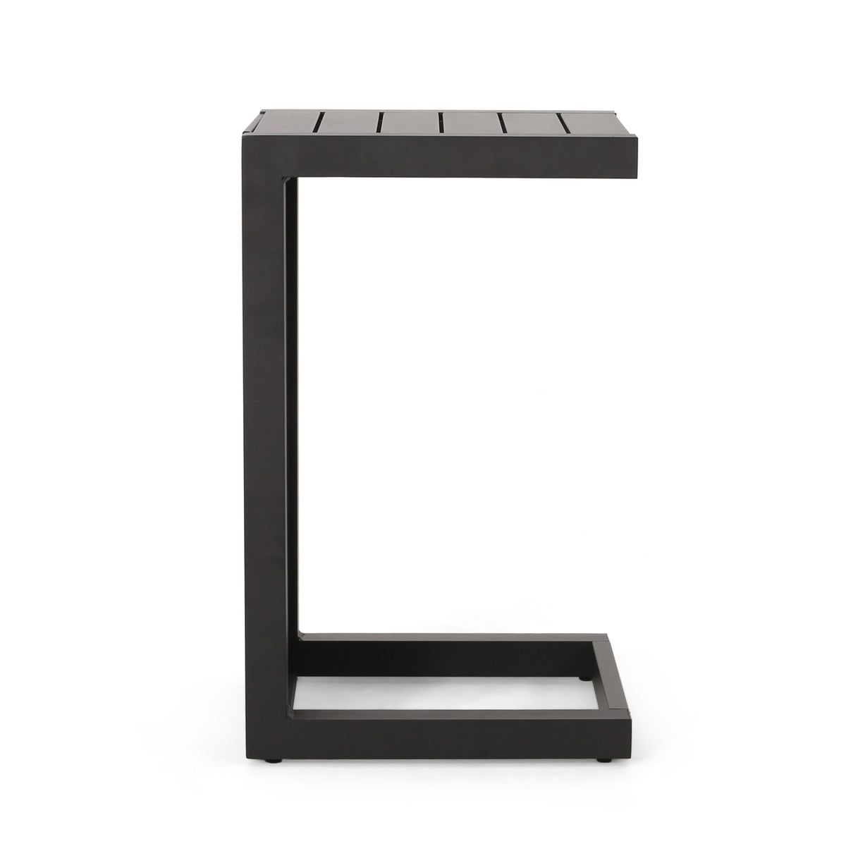 Aluminum Outdoor C - Shaped Side Table For Patio