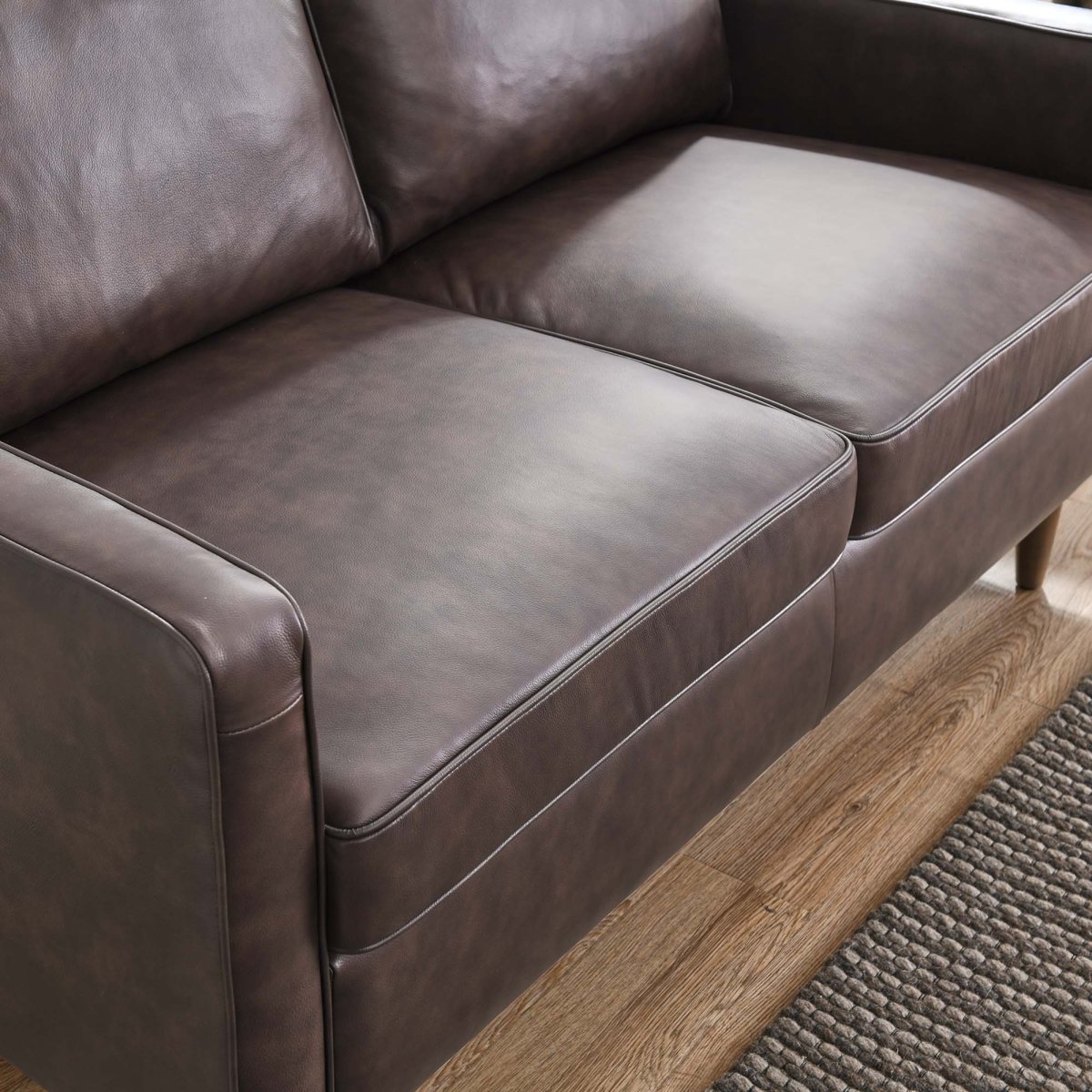 55 - Inch Impart Genuine Top - Grain Leather Loveseat - Loveseats available at Alpine Outlets in Denver