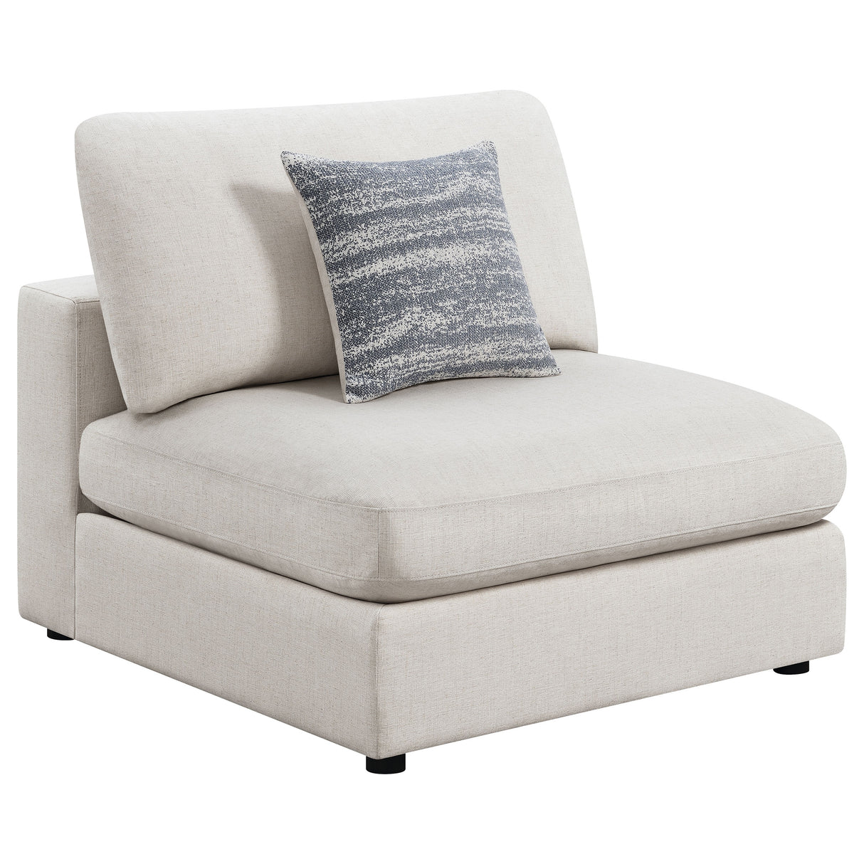 Serene 6-Piece Upholstered Modular Sectional Sofa, Beige