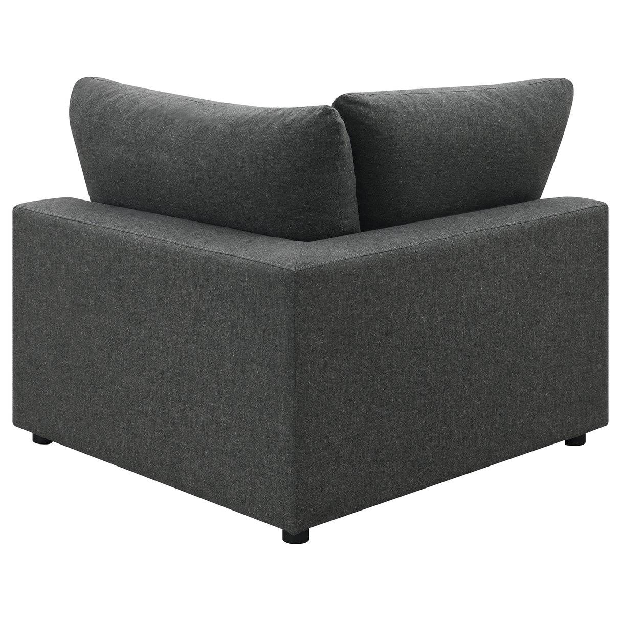 Serene 6-Piece Upholstered Modular Sectional Sofa Charcoal