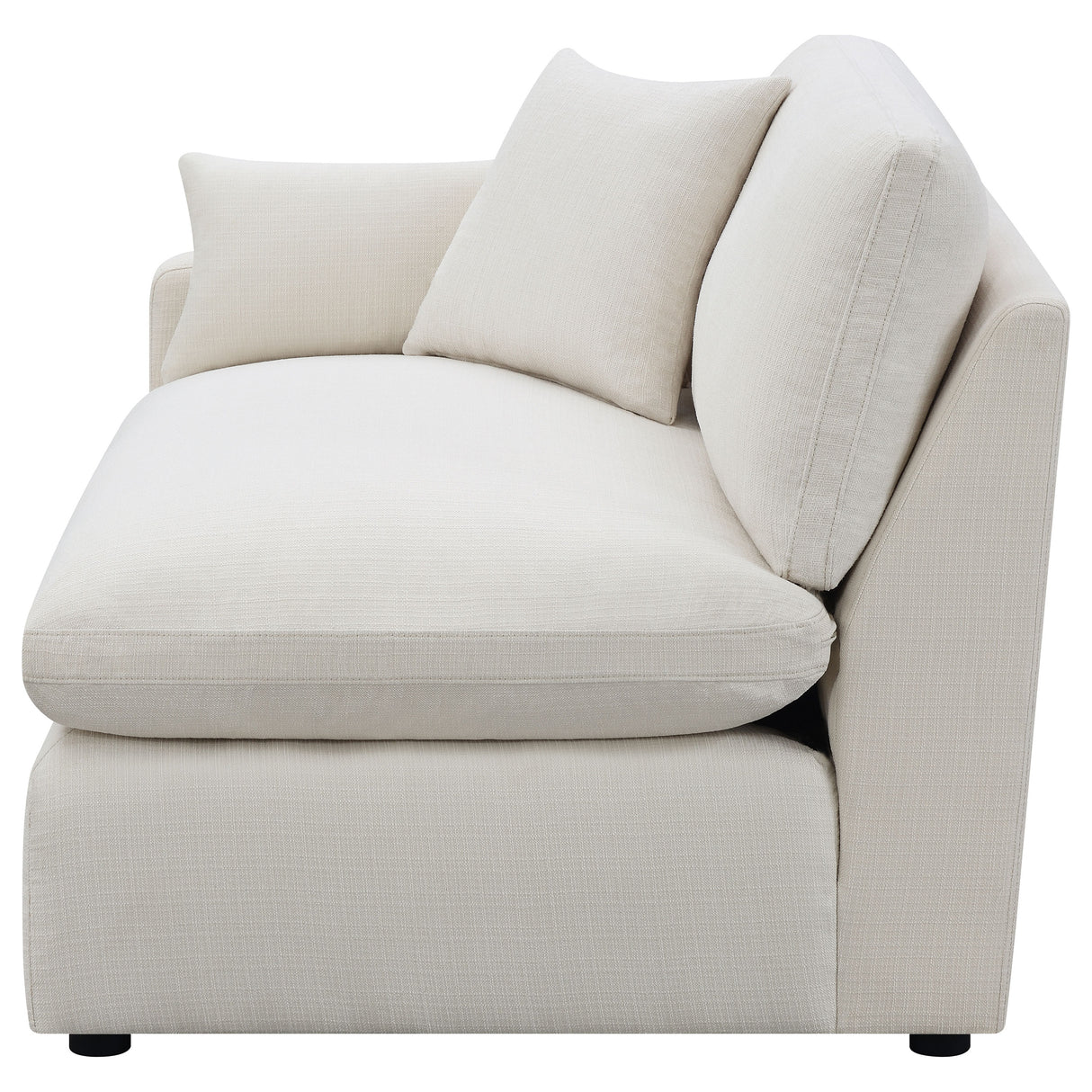 Hobson Upholstered LAF Chair in Ivory