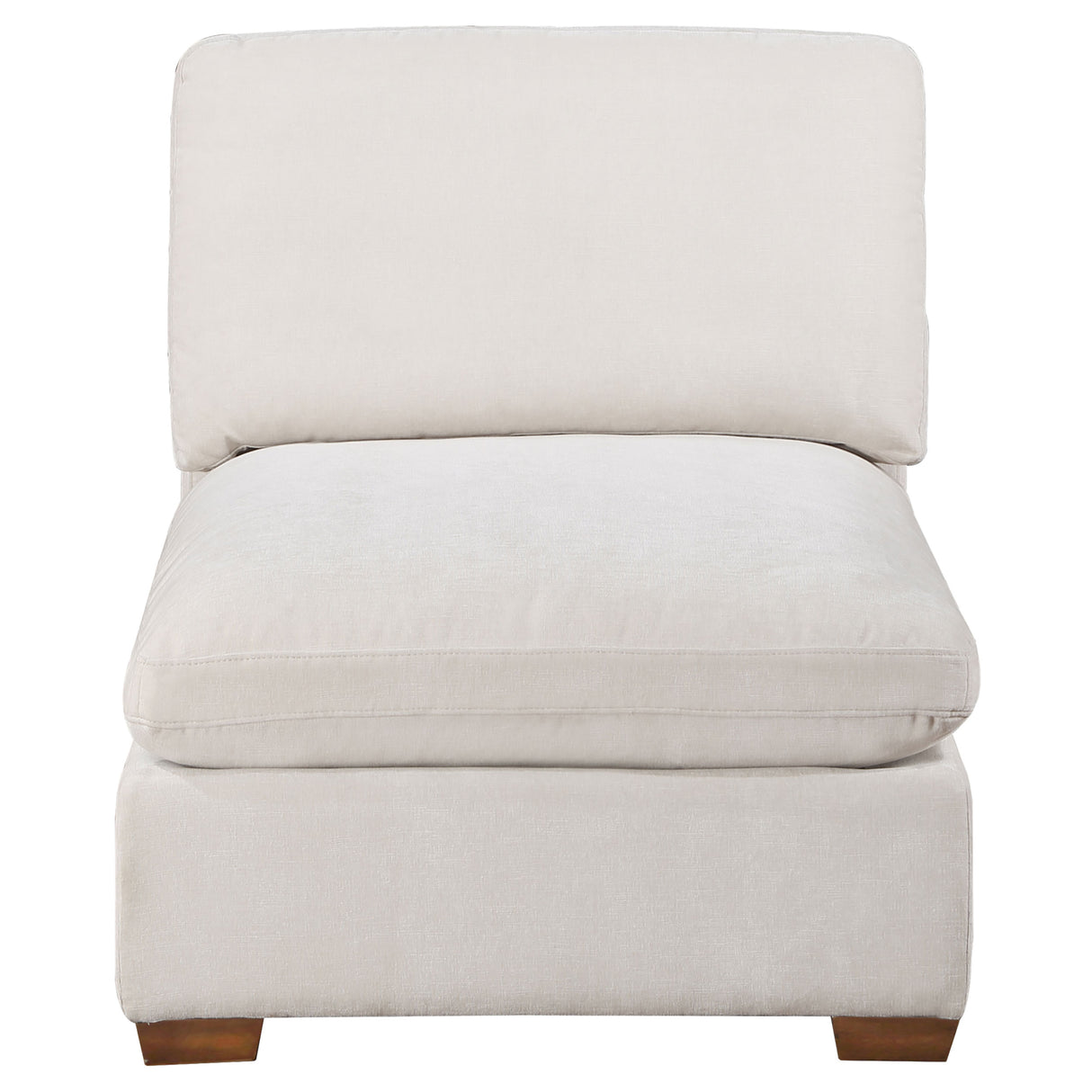 Lakeview Upholstered Armless Chair in Ivory
