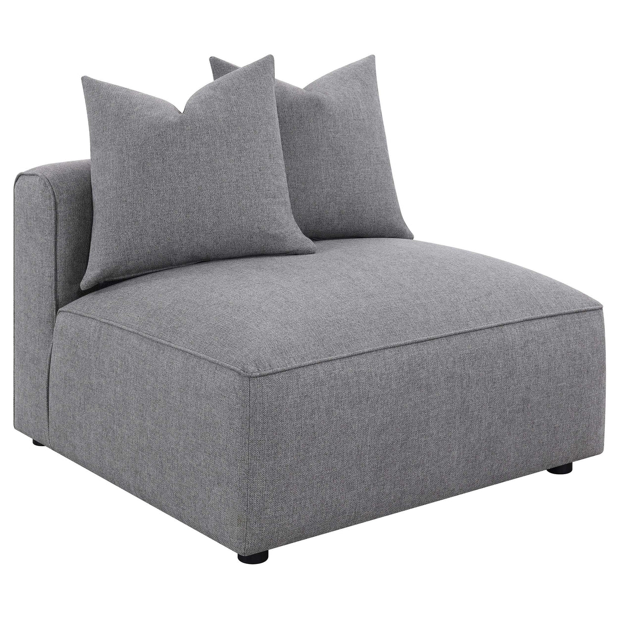 Jennifer 6-Piece Upholstered Modular Sectional Grey
