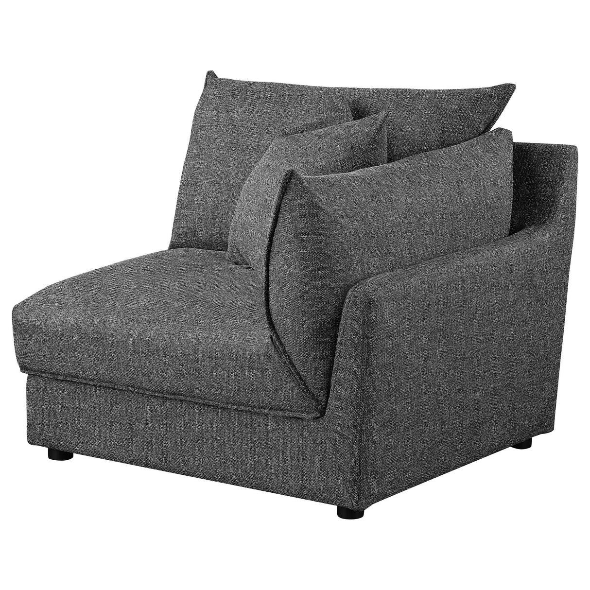 Sasha Upholstered RAF Chair in Barely Black
