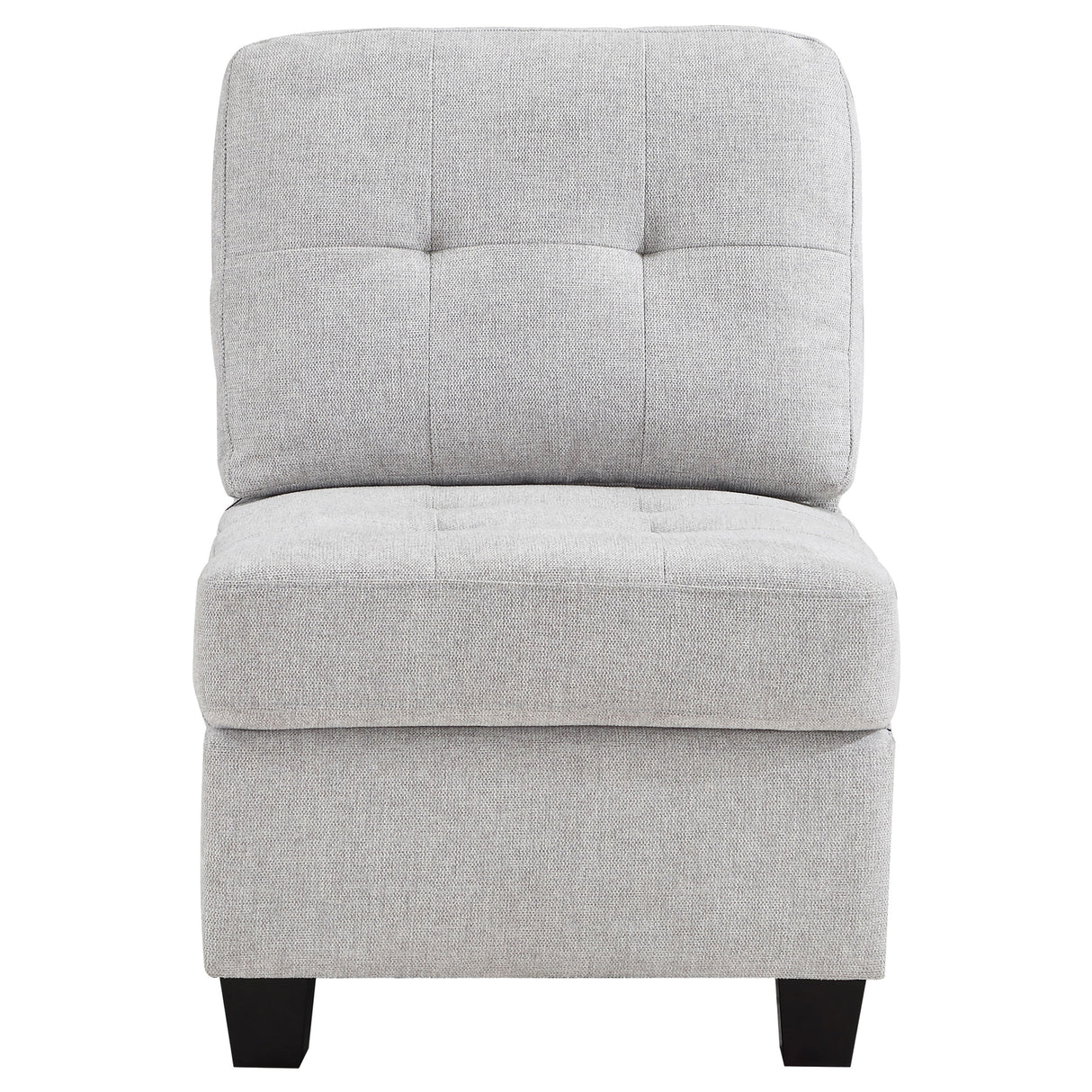 Georgina Upholstered Armless Chair - Beige