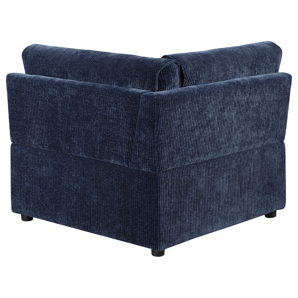 Atlantic Corduroy Upholstered Corner Chair in Blue