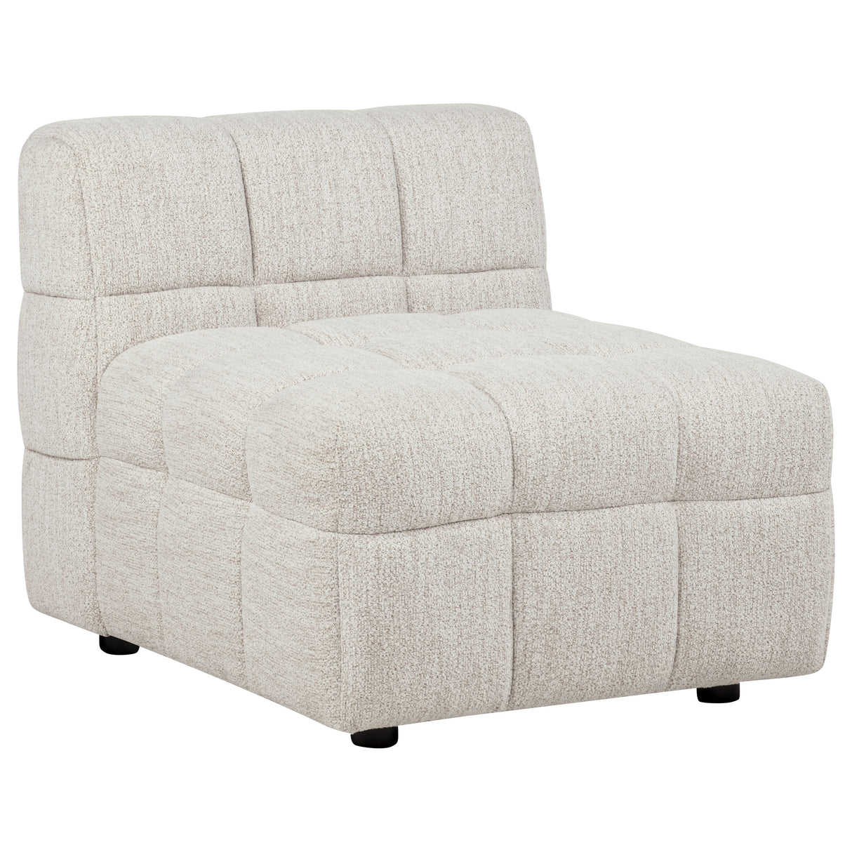 Amara 4-Piece Upholstered Sectional Sofa in Ivory