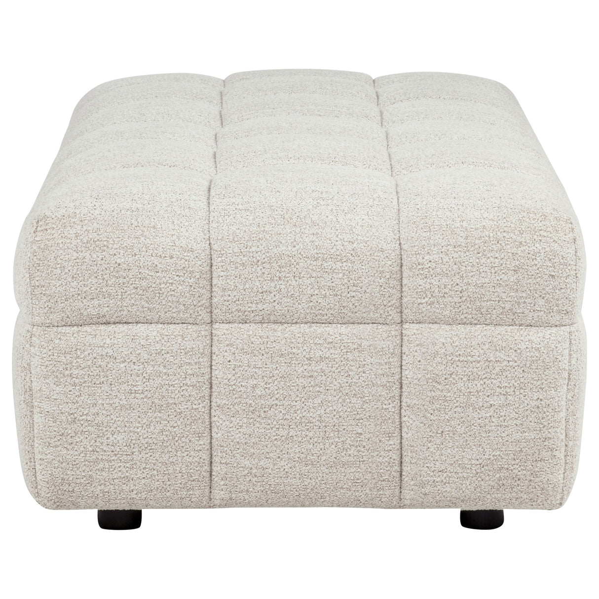 Amara Upholstered Ottoman in Ivory