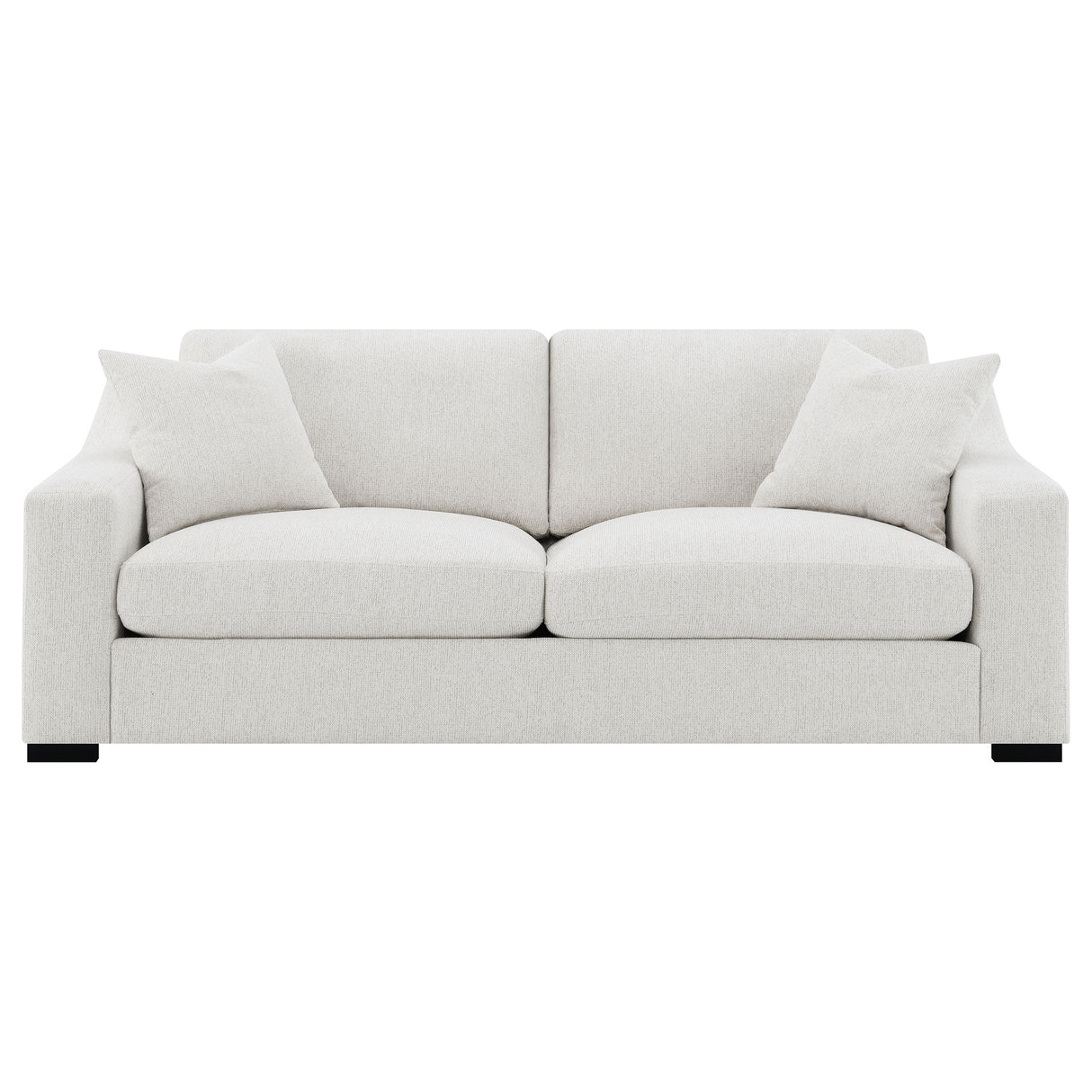 Ashlyn Fabric Upholstered Track Arm Sofa, Sand