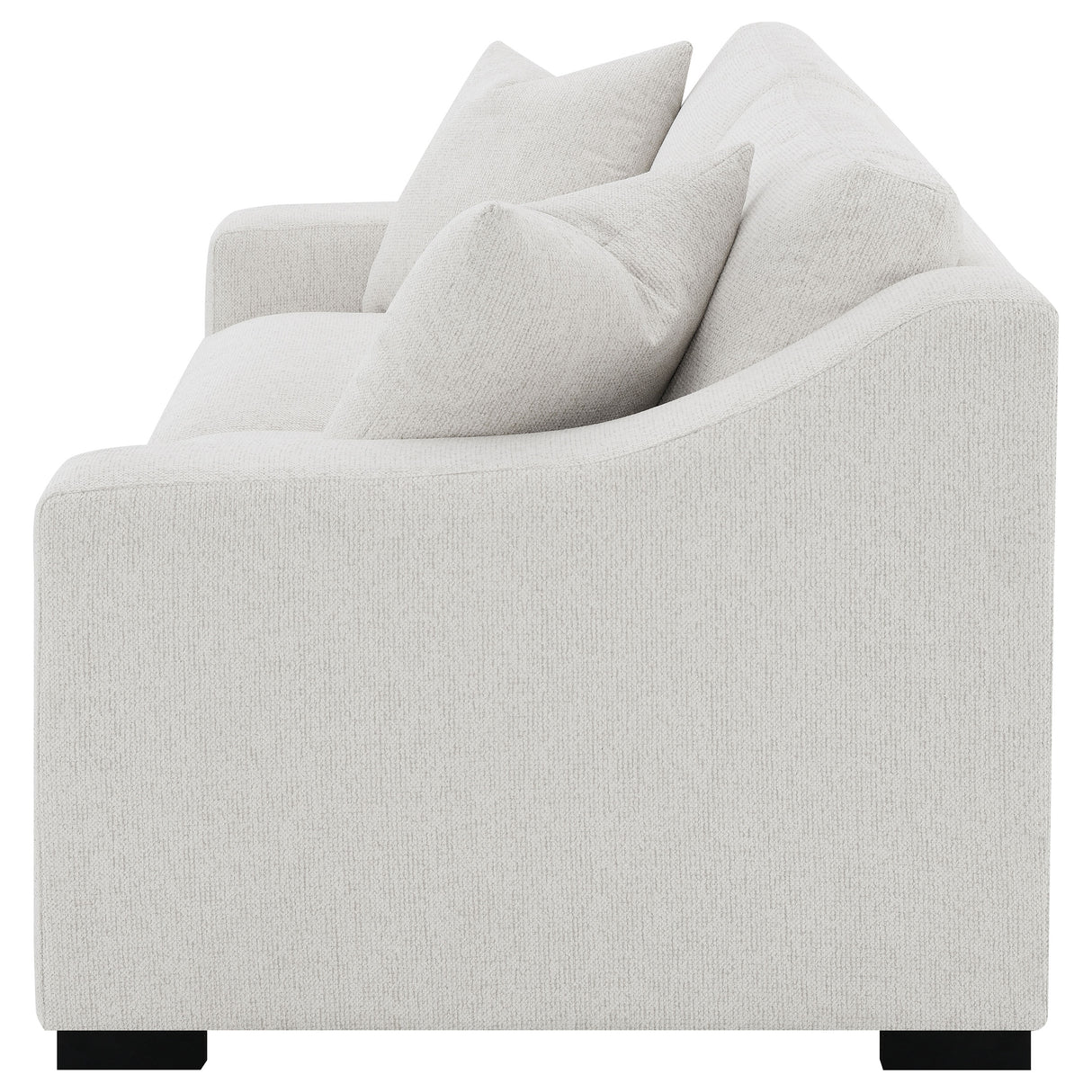 Ashlyn Fabric Upholstered Track Arm Sofa, Sand