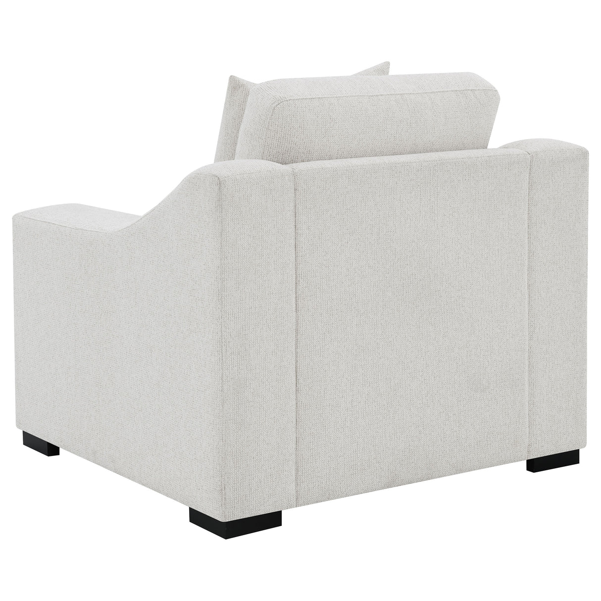 Ashlyn Fabric Upholstered Track Arm Accent Chair, Sand