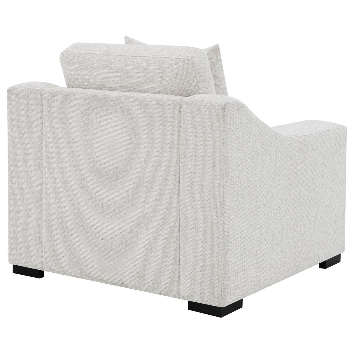 Ashlyn Fabric Upholstered Track Arm Accent Chair, Sand