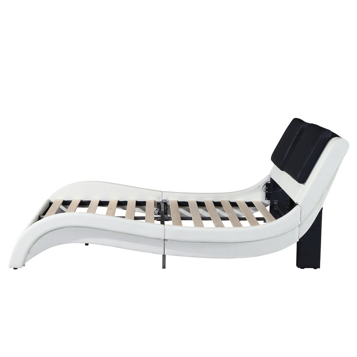 Platform Bed Frame With LED Lighting, tooth Music, Vibration Massage