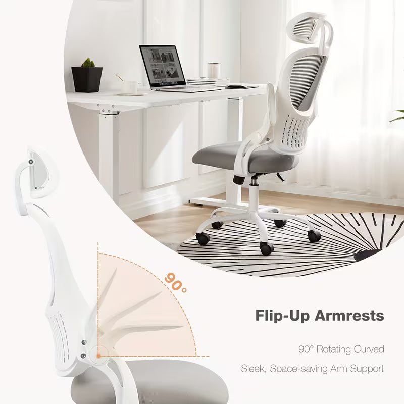 SMUG Home Office Desk Chair Ergonomic High-Back Mesh Rolling Work Computer Chair