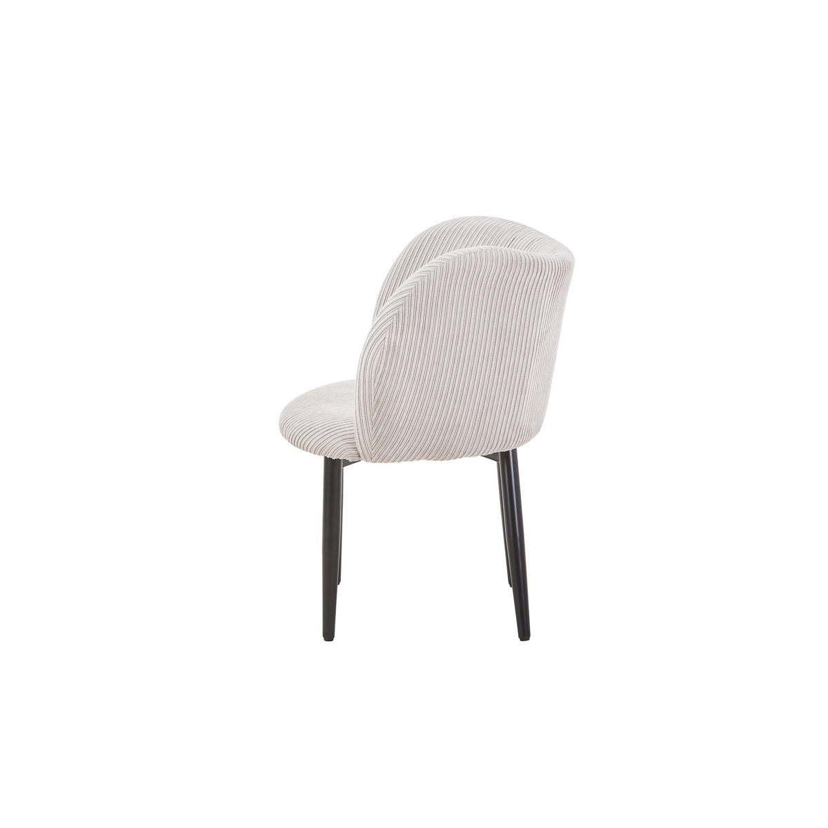 Dining Chair With Curved Padded Back (Set of 2) - Gray