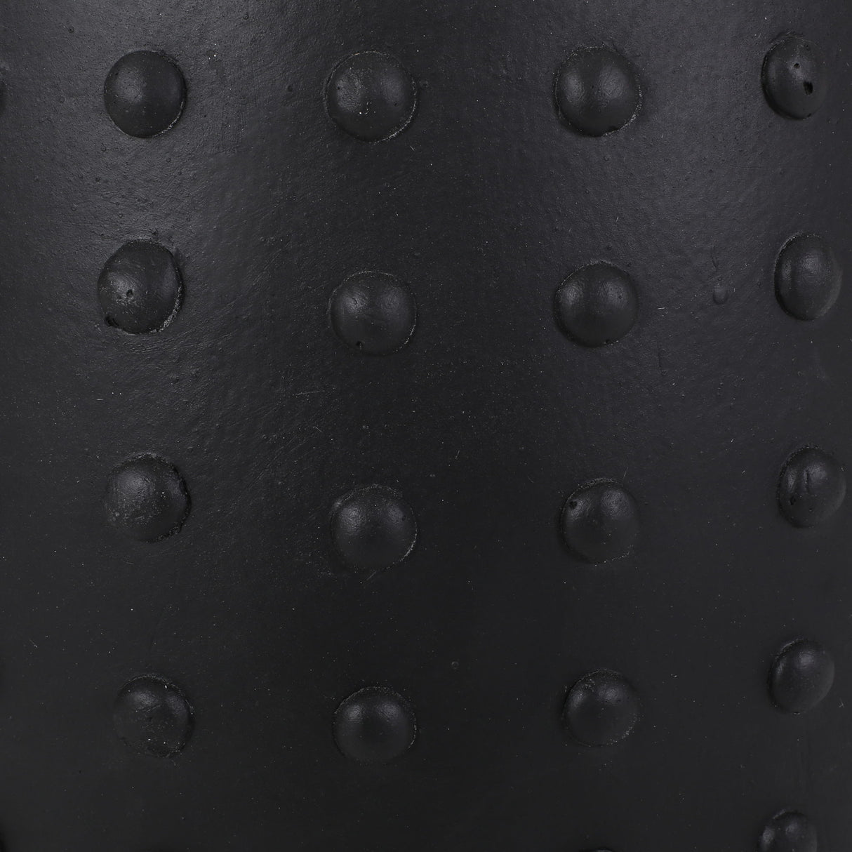Outdoor End Table With Outstanding Studded Design - Matte Black