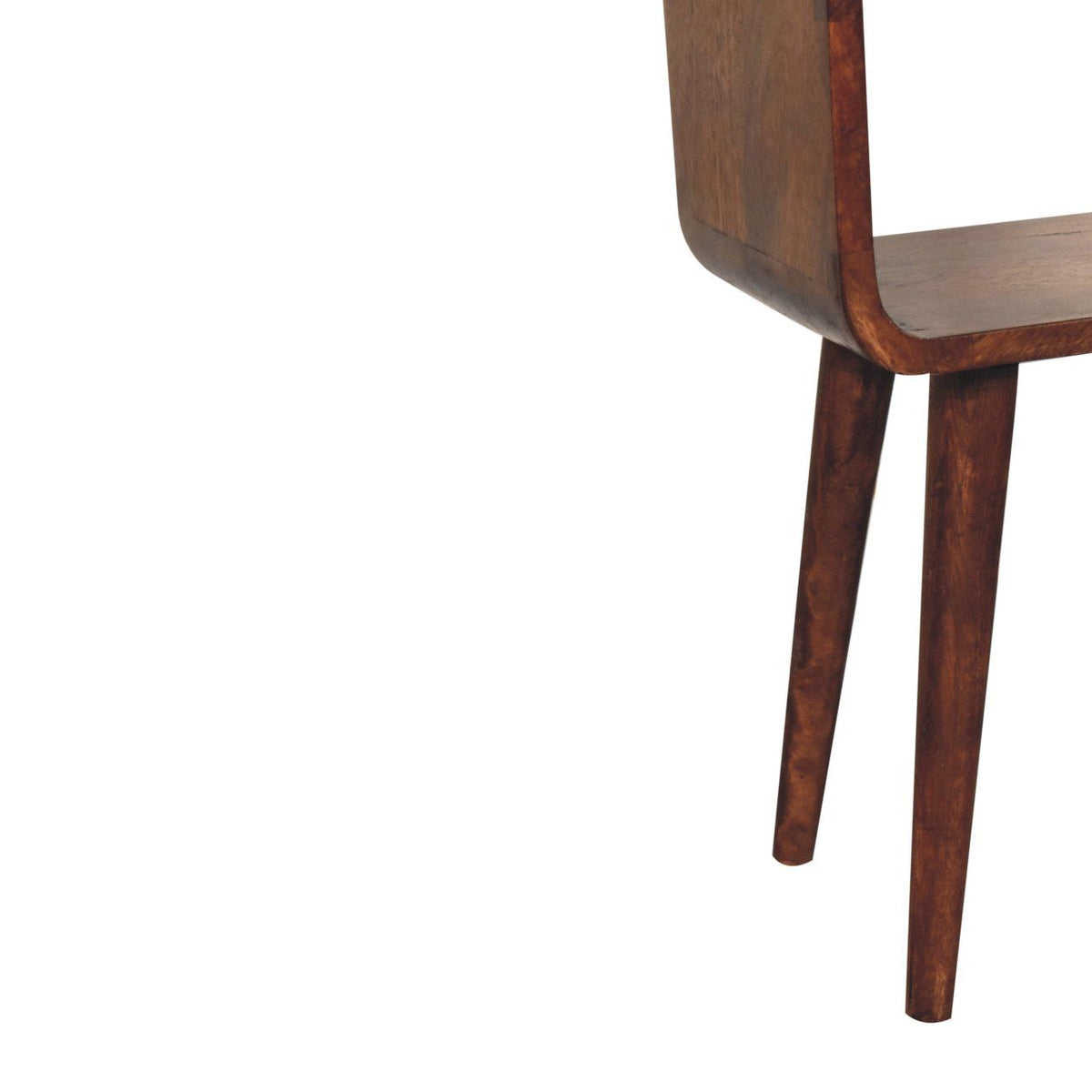 Mini Curved Open Nightstand - Caramel