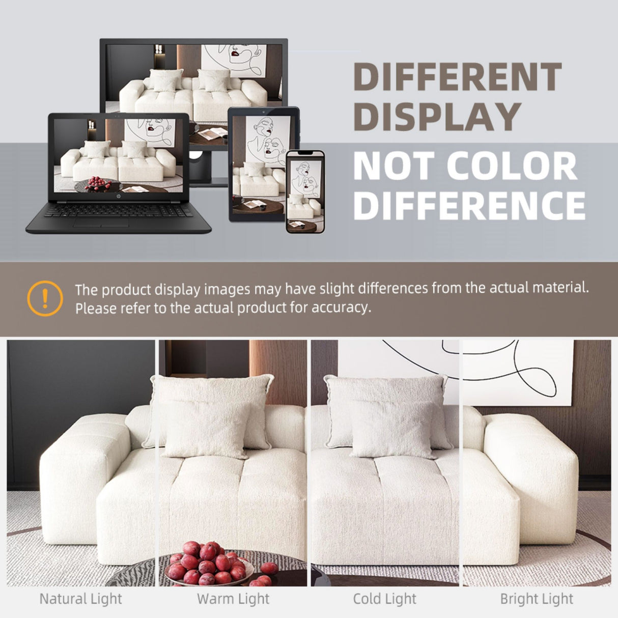Modern Oversized Diy Combination Modular Sectional Sofa With Pillows