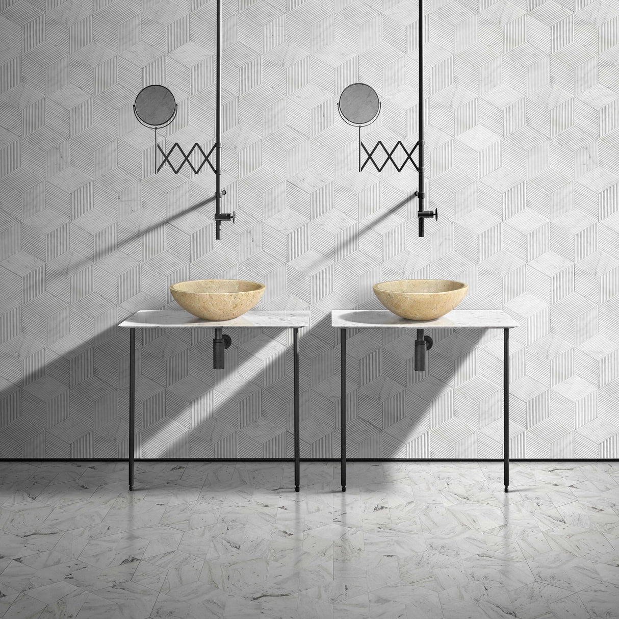 Bathroom Vessel Sink, Circular Design