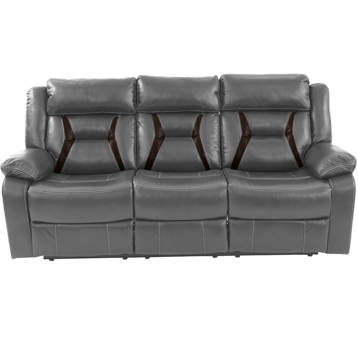 Living Room Set With Pillow Armrest And Tufted Backrest