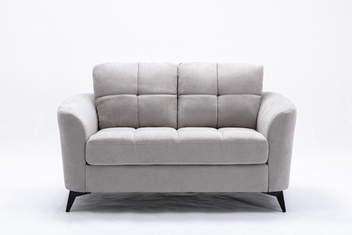 Callie - Living Room Sofa, Loveseat (Set of 2) - Light Gray
