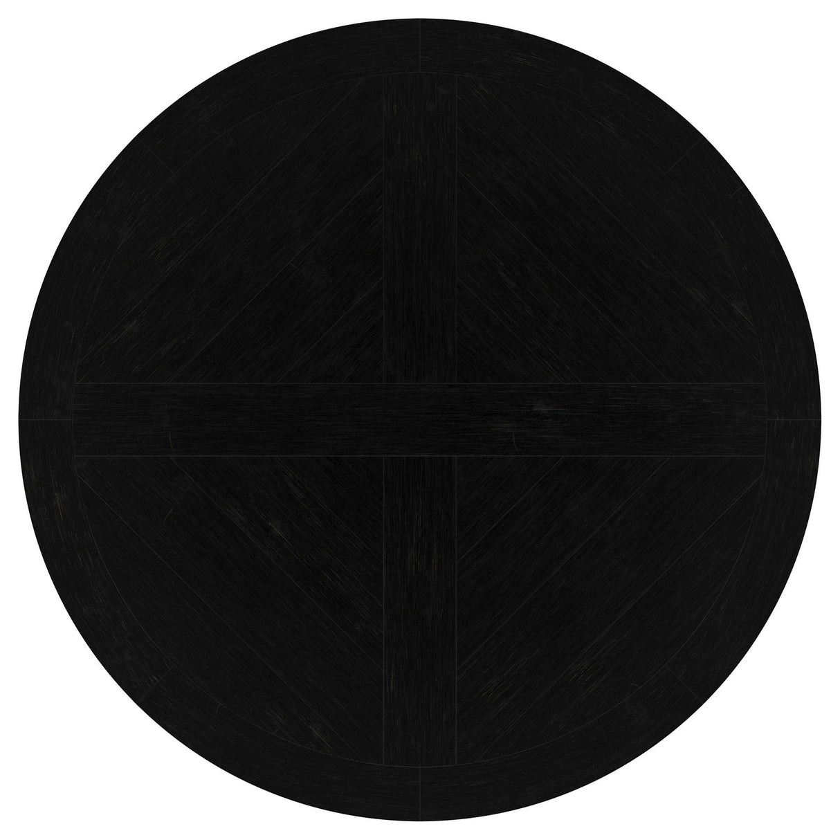 Allende - Round Dining Pedestal Table With Carved Base - Black