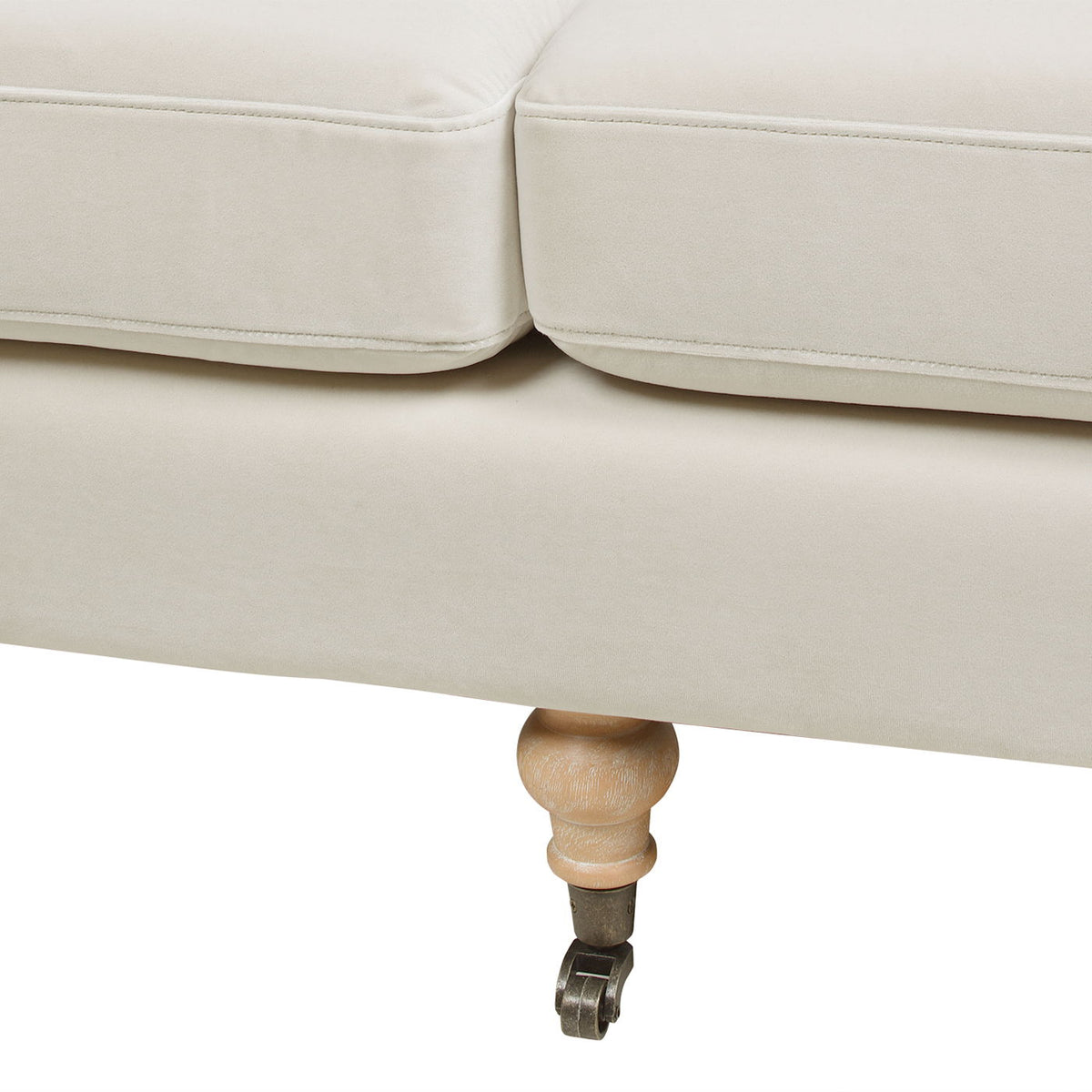 Alana Lawson - Two Cushion Tightback Sofa - French Beige