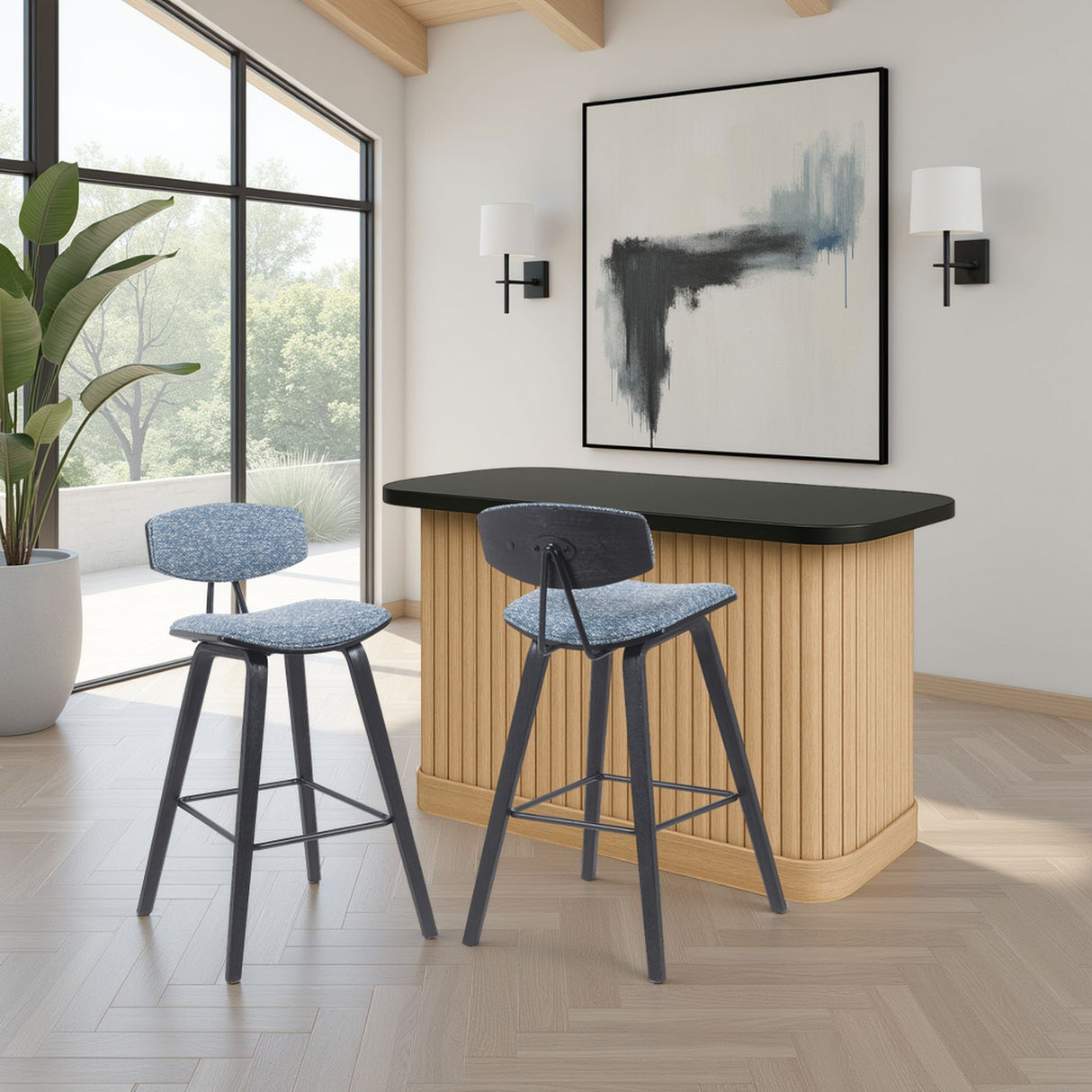 Fox - Mid-Century Modern Bar Stool