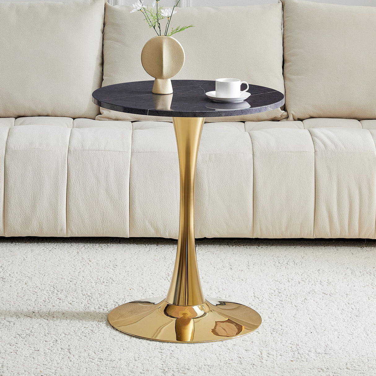 Round Dining Table With Thickened Top For Kitchen
