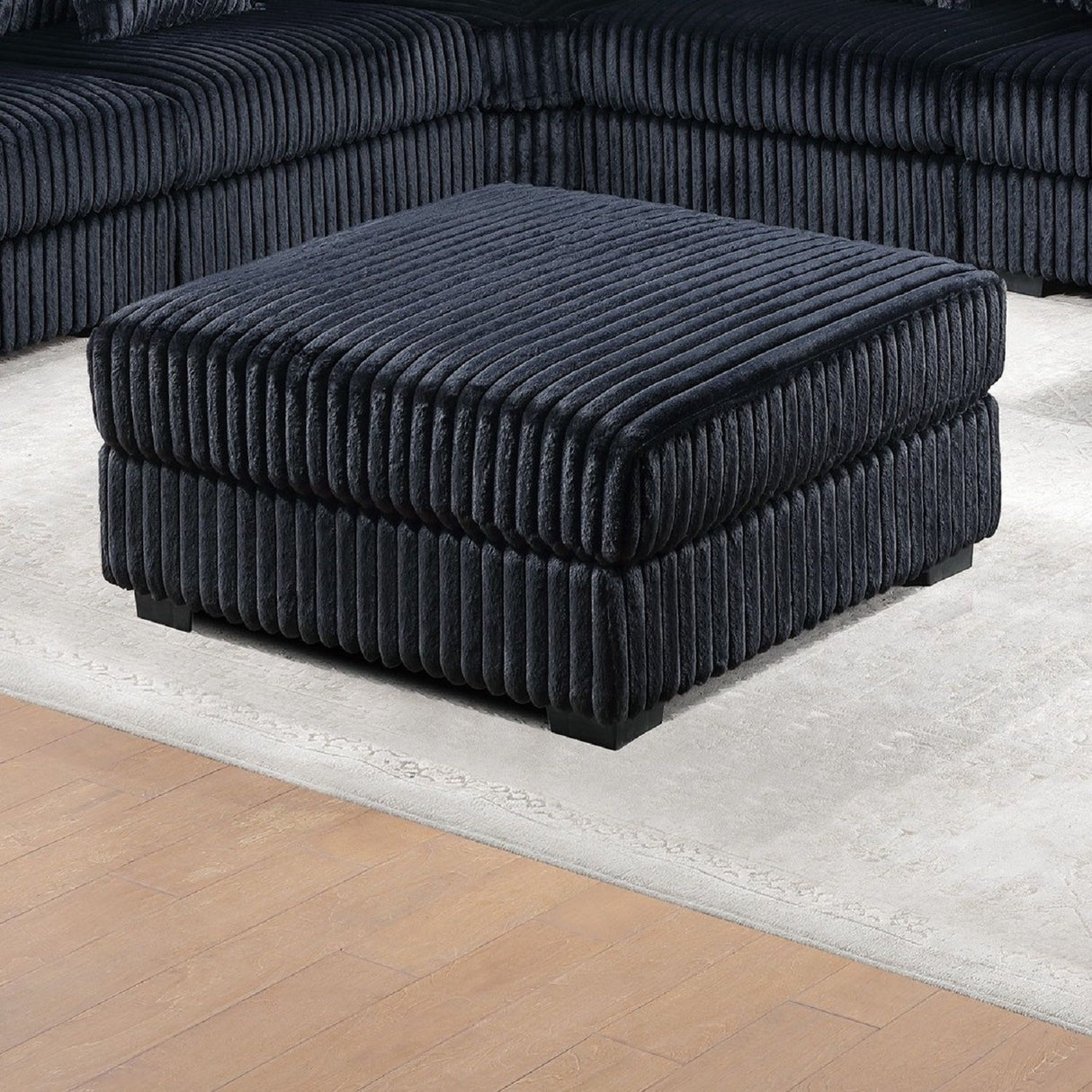 Contemporary Soft Upholstered Ottoman