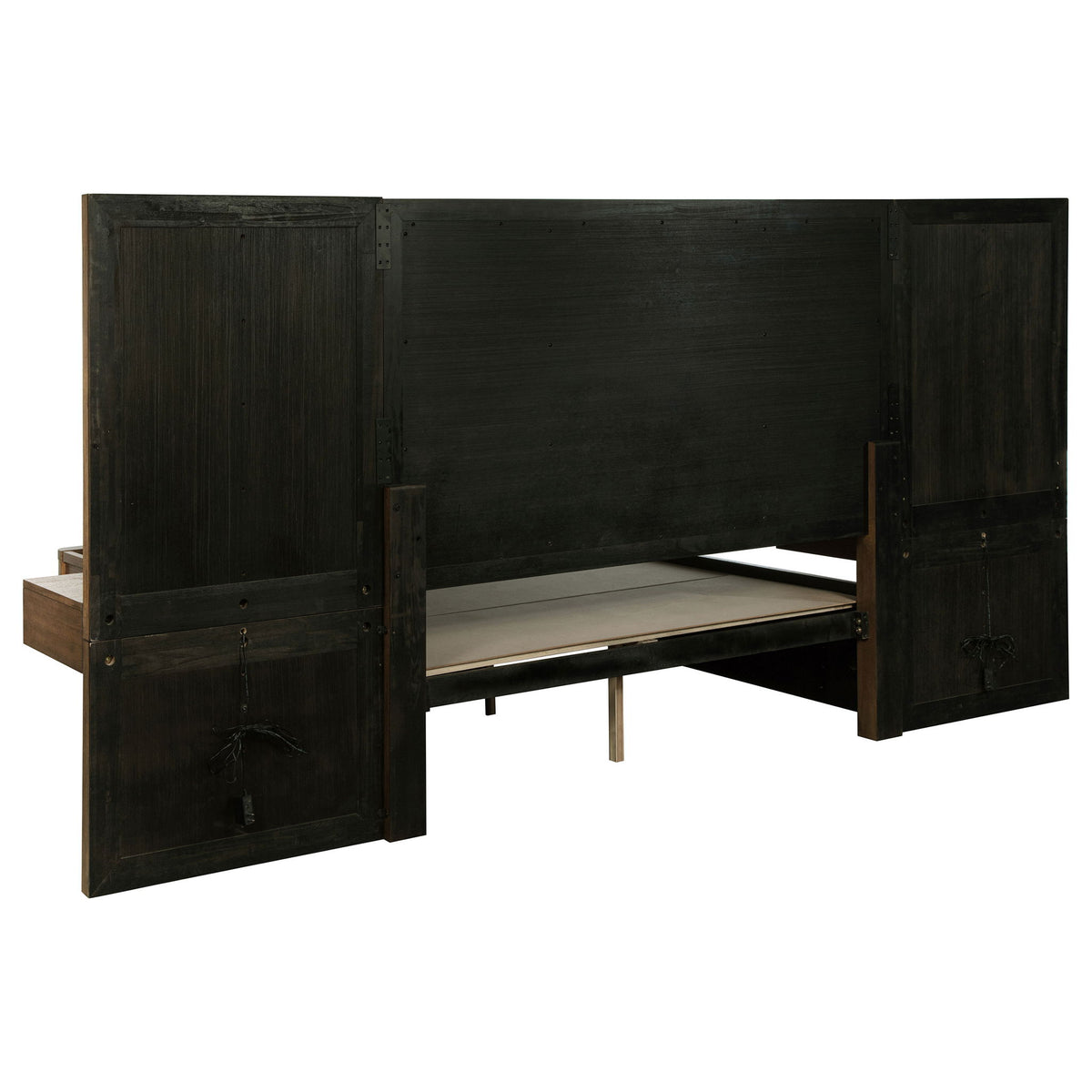 Moraga - 5 Piece Queen Bedroom Set With Fluted Panel Design - Ash Brown