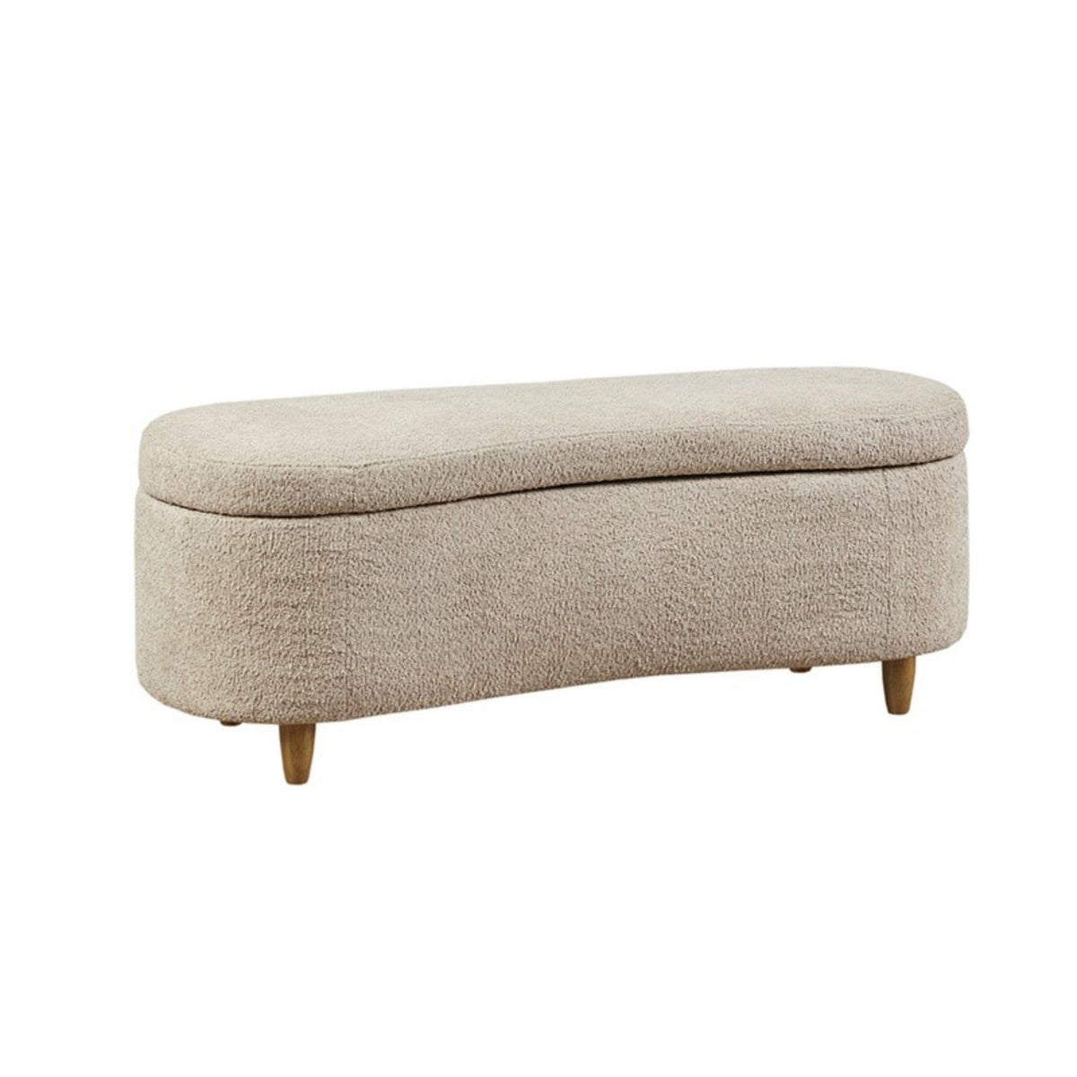 Bailey - Flip Top Storage Bench - Taupe