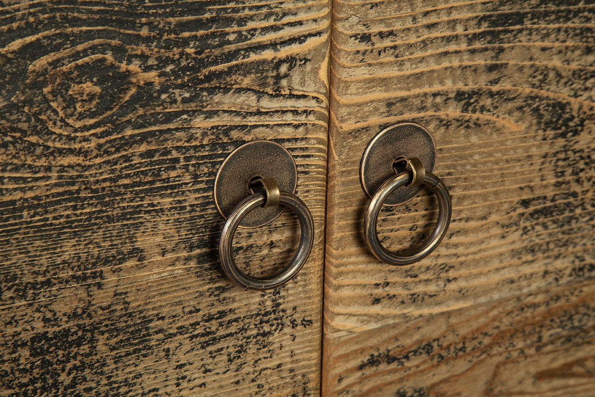 Sutherlind - Cabinet - Dark Gray / Light Brown