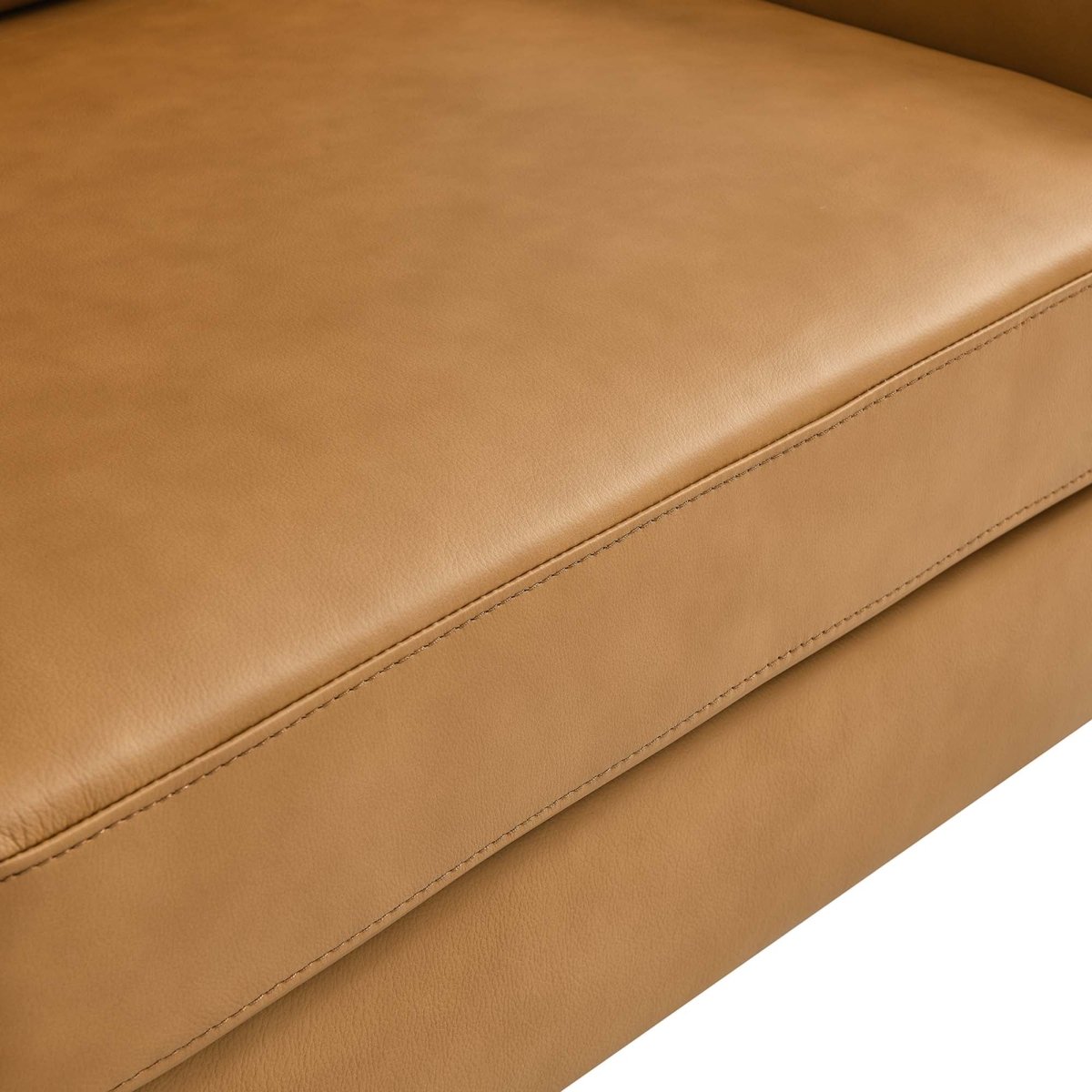 59 - Inch Corland Top - Grain Leather Loveseat in Tan - Loveseats available at Alpine Outlets in Denver