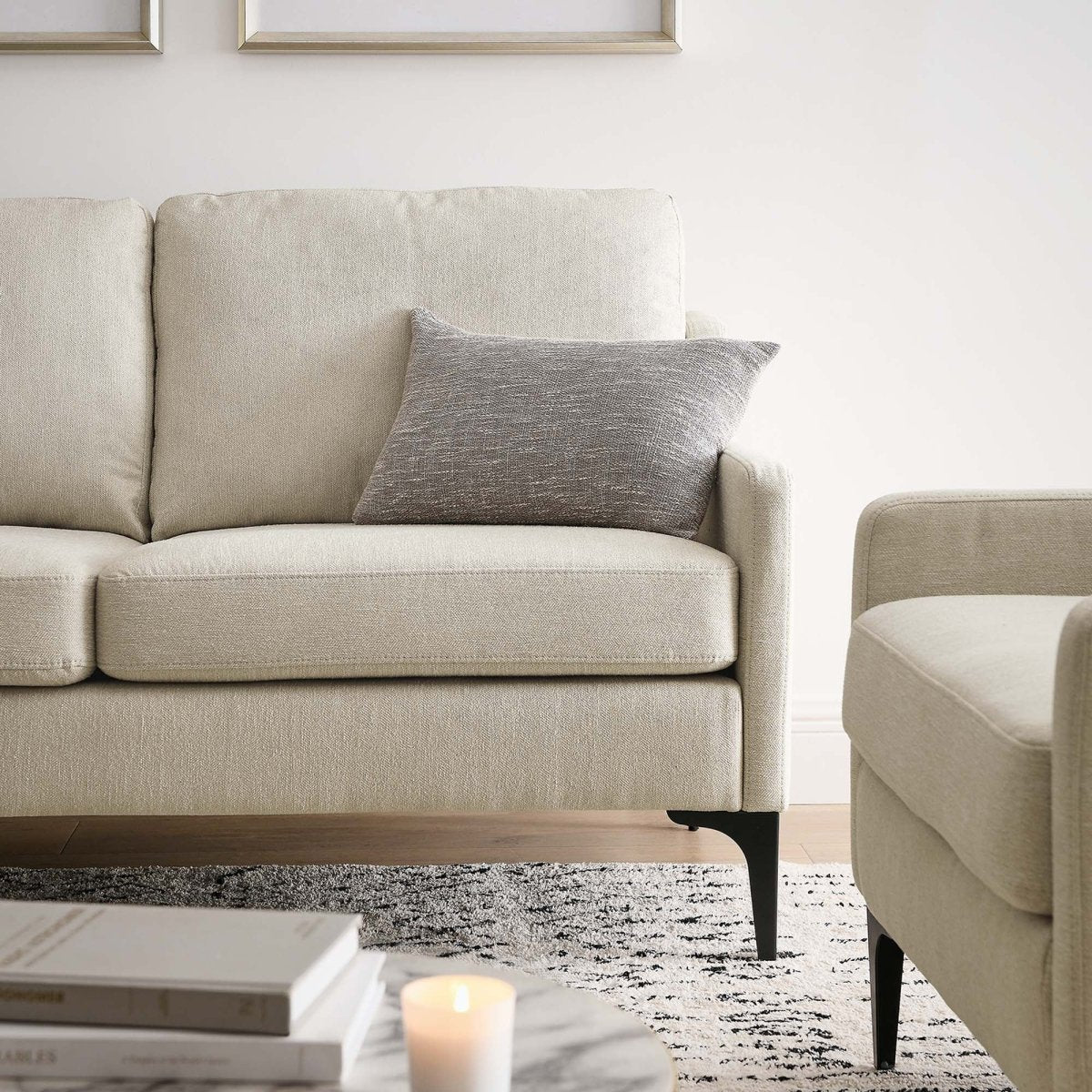 59 - Inch Corland Upholstered Fabric Loveseat - Loveseats available at Alpine Outlets in Denver