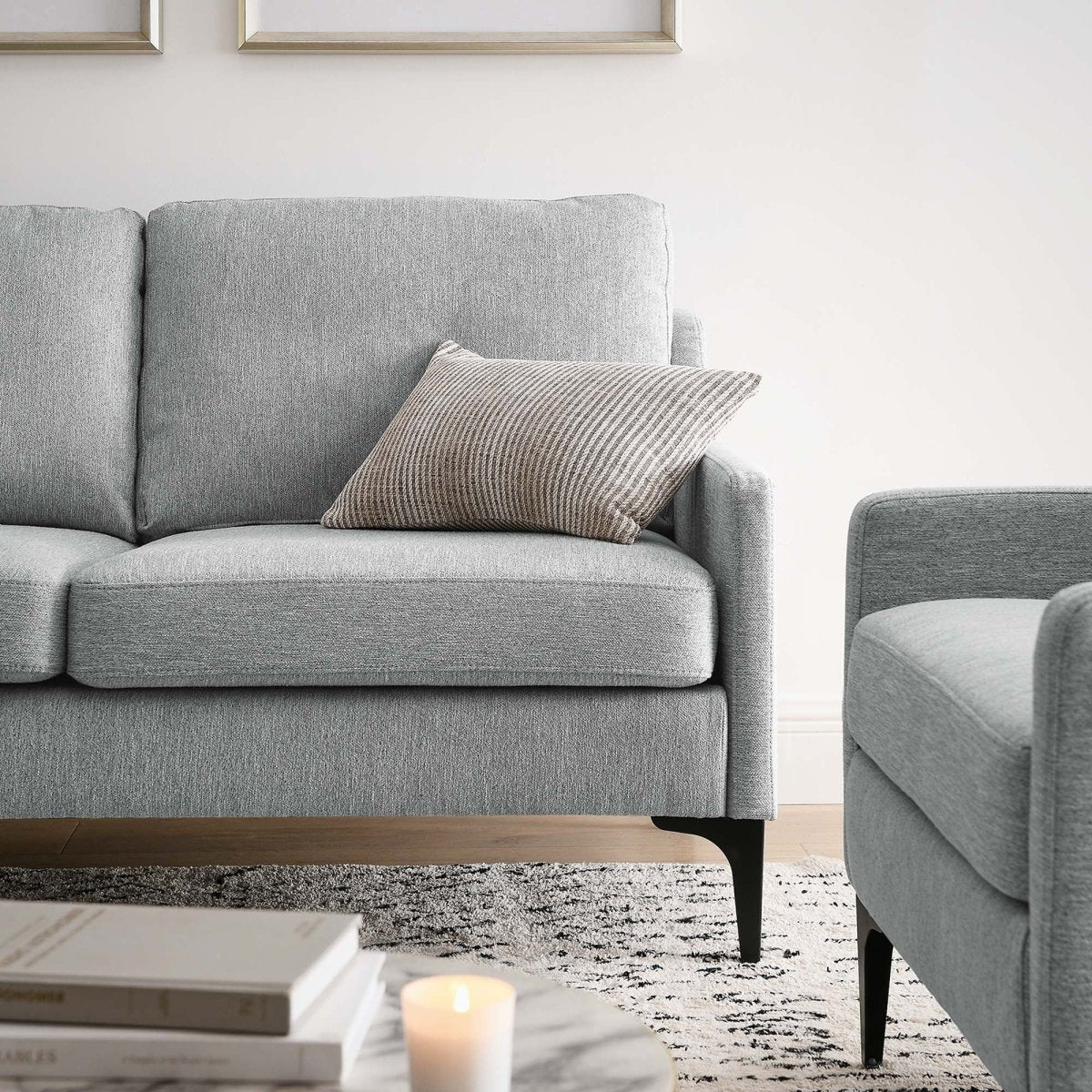 59 - Inch Corland Upholstered Fabric Loveseat - Loveseats available at Alpine Outlets in Denver