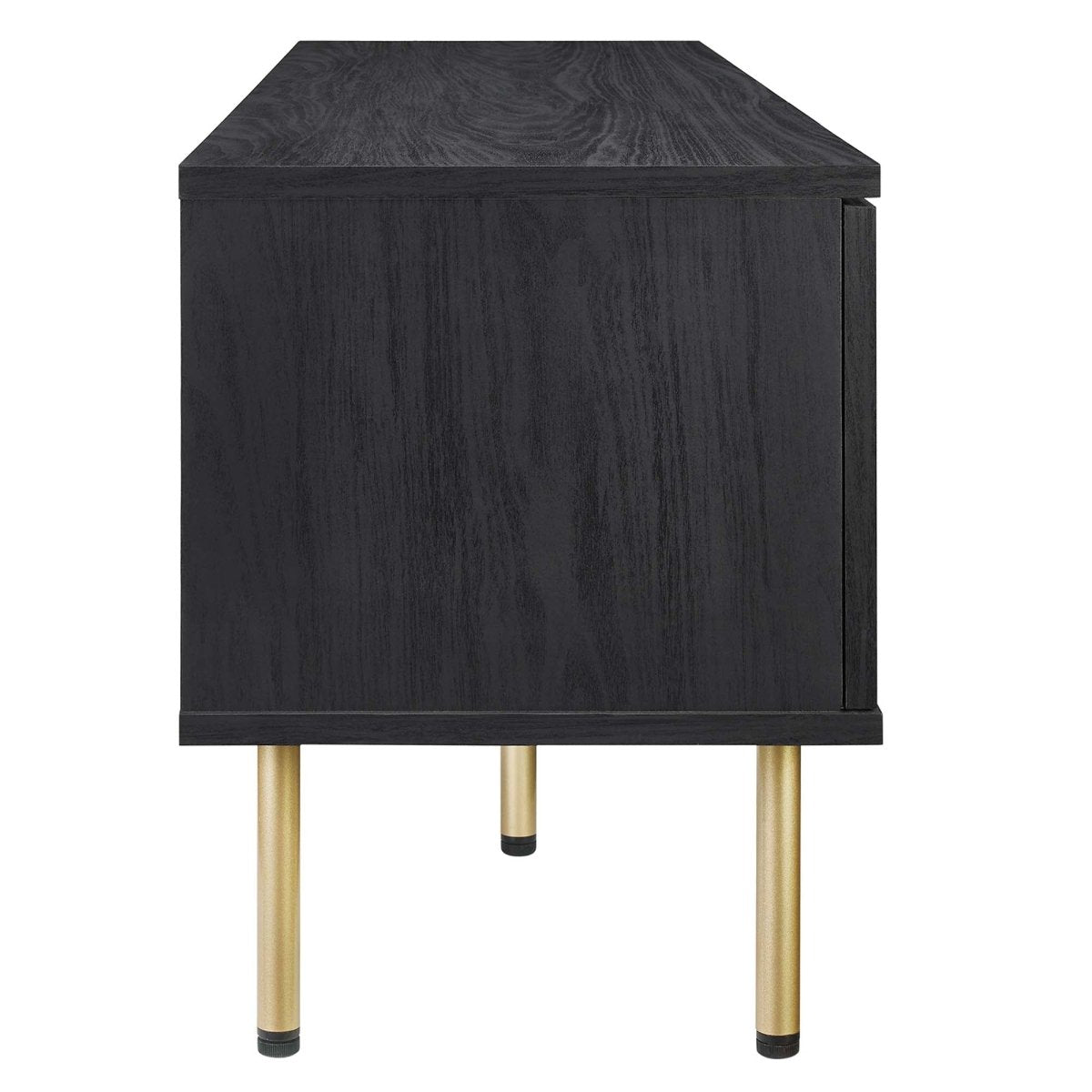 59 Inch Modern Rattan Sliding Door TV Stand - TV Stands available at Alpine Outlets in Denver