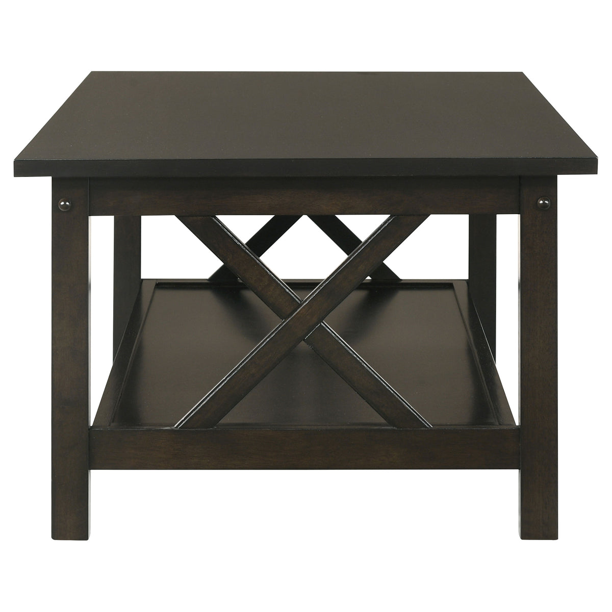 Rachelle 3-Piece Coffee Table Set Dark Merlot