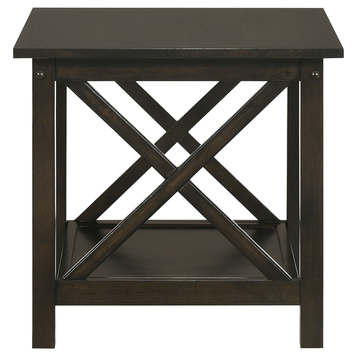 Rachelle 3-Piece Coffee Table Set Dark Merlot