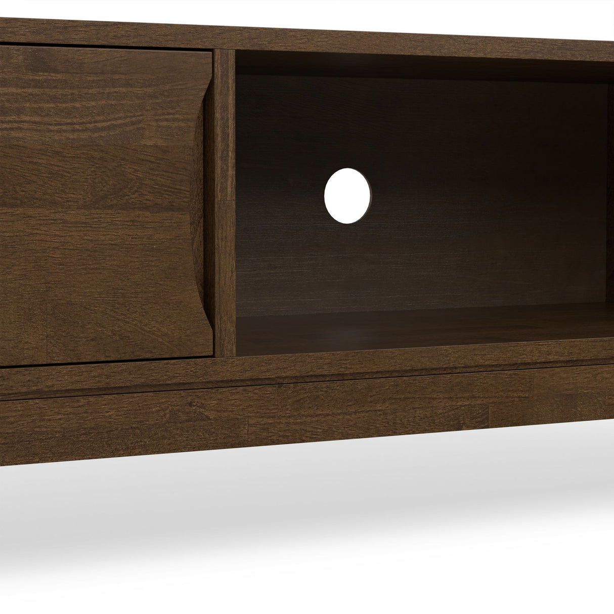 Harper - Low TV Media Stand - Walnut Brown