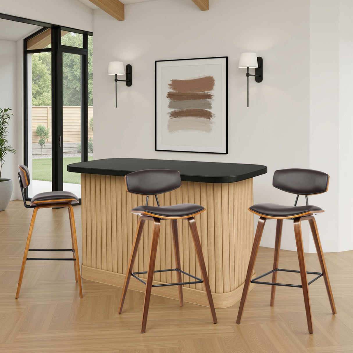 Fox - Mid-Century Bar Stool