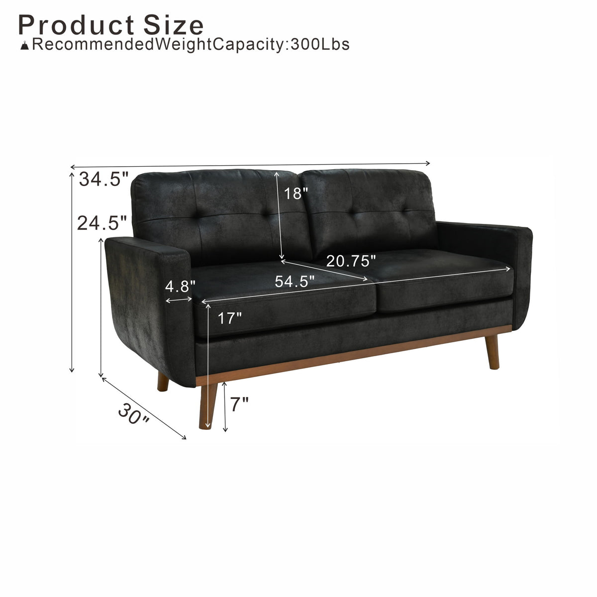 Modern 2 Seater Sofa